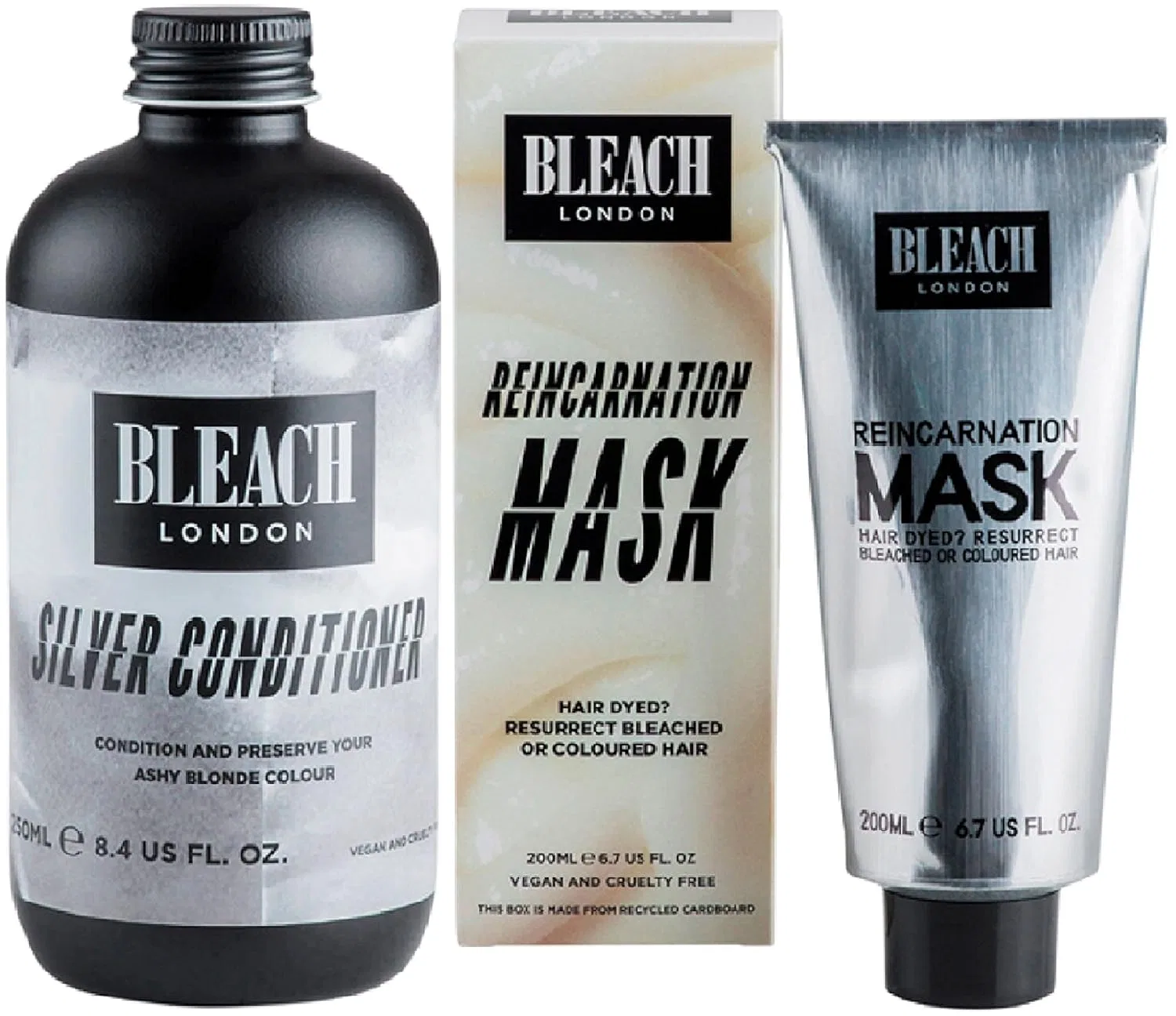 Набор Bleach London: Серебряный кондиционер 250 мл и Маска Reincarnation 200 мл Bleach London