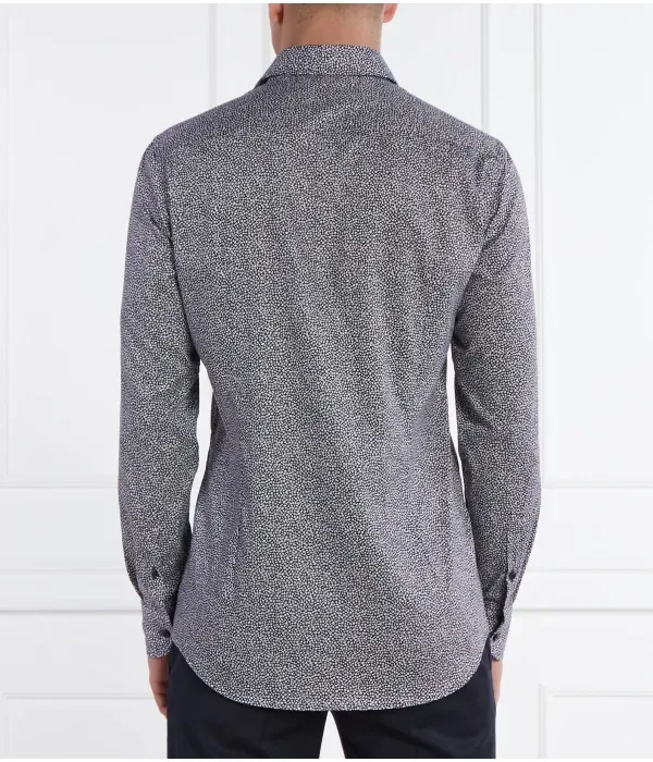 Рубашка H-HANK-kent-C1-214 slim fit Boss, темно-синий — фото 4