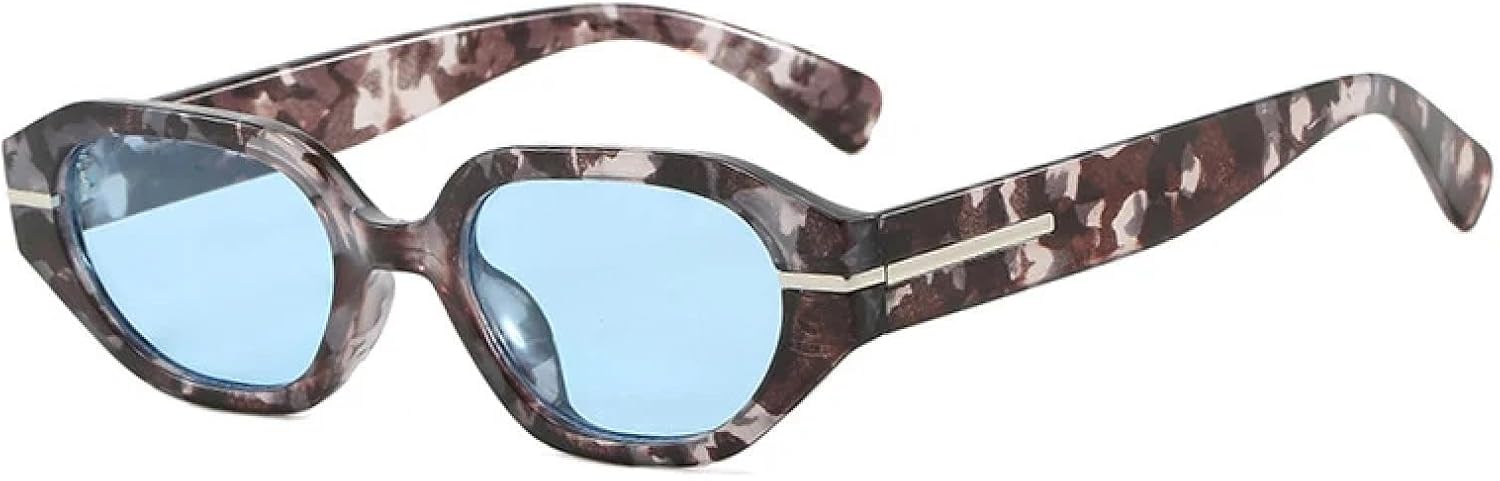 

Винтажные маленькие солнцезащитные очки «кошачий глаз» для женщин, роскошные мужские модные очки для активного отдыха, путешествий и вождения, защита от УФ-излучения UV400 TKKTLLT, Flower Blue