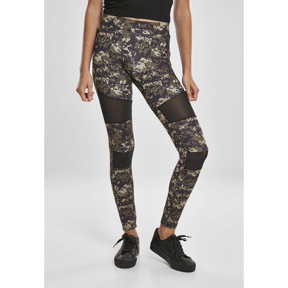 

Леггинсы Urban Classics Camo Tech Mesh, зеленый