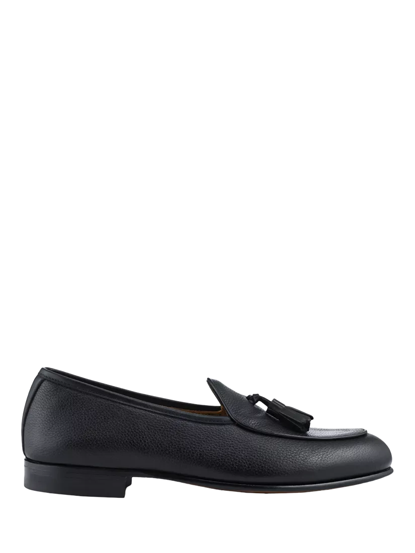 Кожаные лоферы Camillo с кисточками Jones Bootmaker, Black