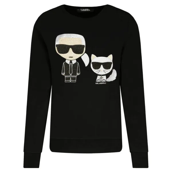 

Ikonik karl & Choupette толстовка стандартного кроя Karl Lagerfeld, черный