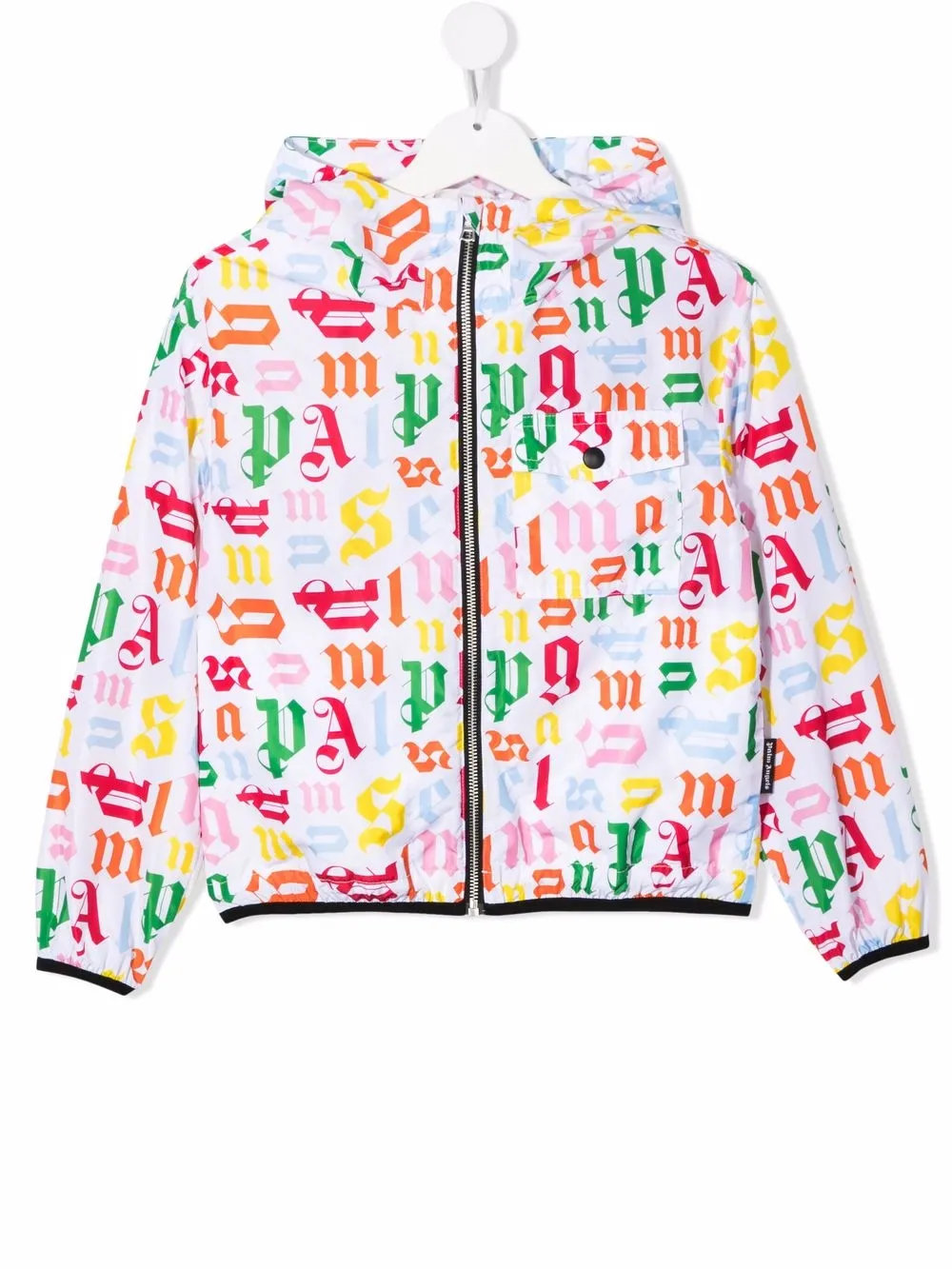 

Ветровка с логотипом Palm Angels Kids, белый