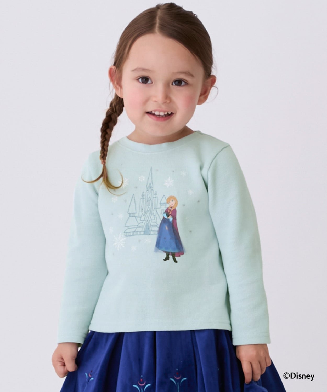 Футболка с длинными рукавами и вышитым рисунком Petit main, Light Green
