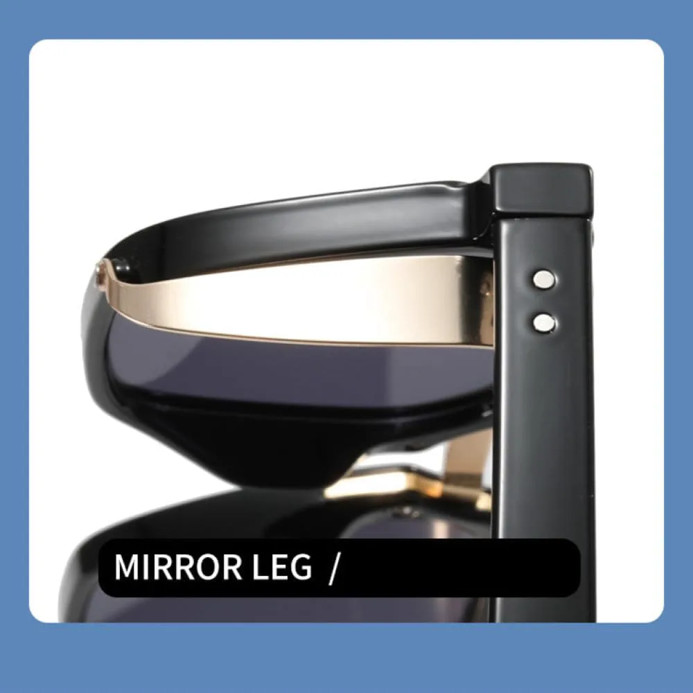 

Модные панк-солнцезащитные очки для мужчин, винтажные квадратные очки в стиле стимпанк, солнцезащитные очки для женщин, трендовые, B02, один размер MTZJH, One Color