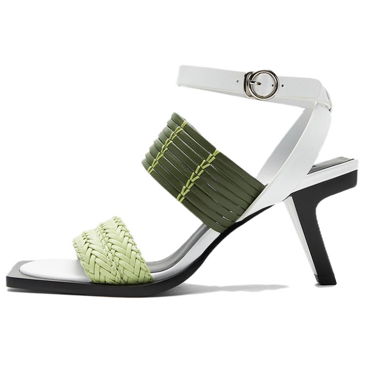 Сандалии с одним ремешком женские NINE WEST, Green/White