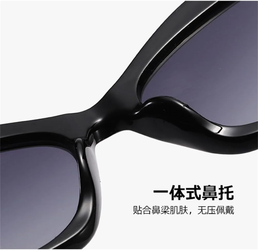 

Солнцезащитные очки «кошачий глаз» для женщин, винтажные, с треугольным декором, солнцезащитные очки для женщин, защита от ультрафиолета UV400 LANGSER, C2