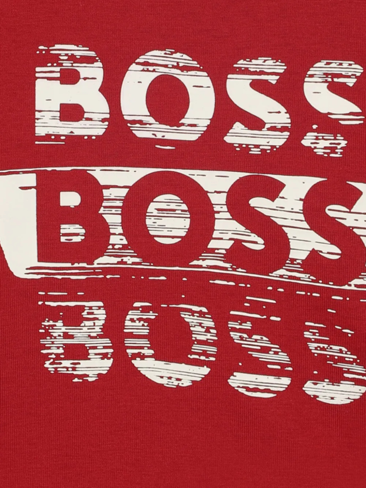 BOSS Kidswear футболка с длинными рукавами и графичным принтом, красный — фото 3
