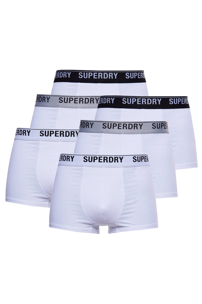 

Боксеры 12833 с натуральным хлопком - 6 пар Superdry, белый