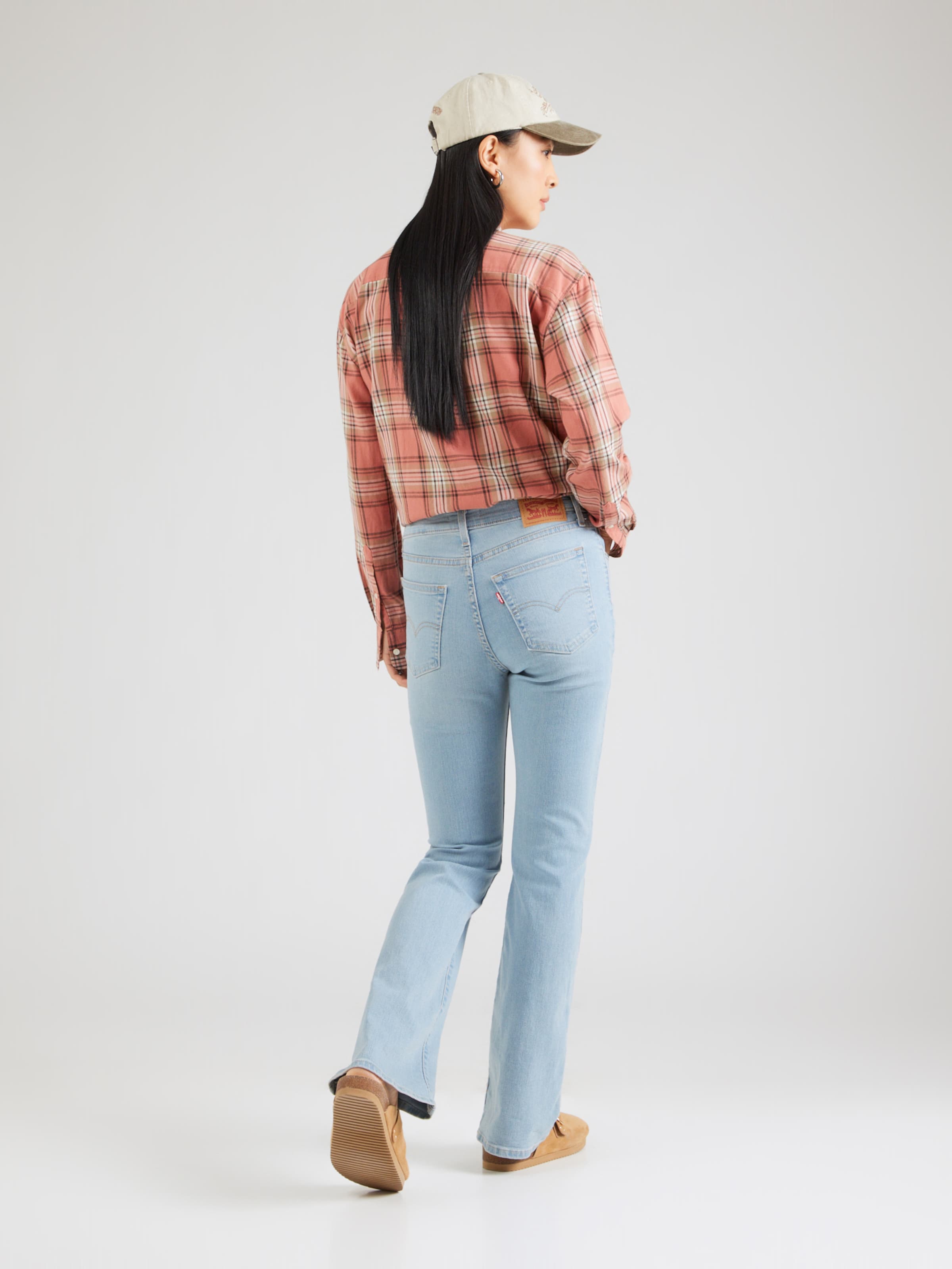 LEVI'S  Джинсы-клеш '725 High Rise Bootcut Jeans' в светло-голубом цвете — фото 4