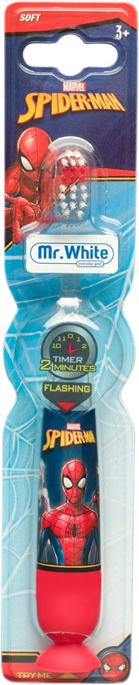 

Мягкая зубная щетка с мигающим Человеком-пауком Marvel, vaikams 3+