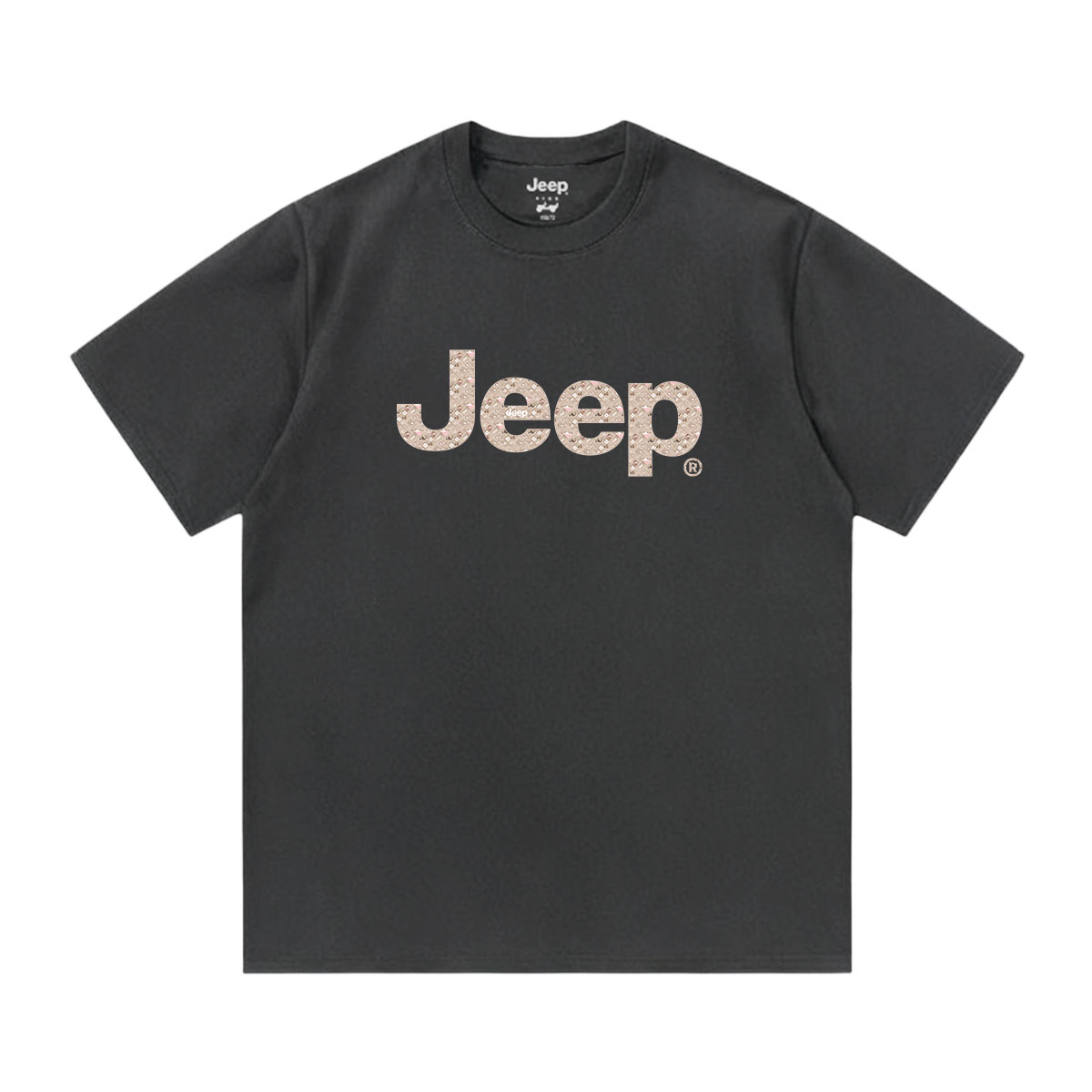 

Футболка с круглым вырезом для школьников Jeep, темно-серый