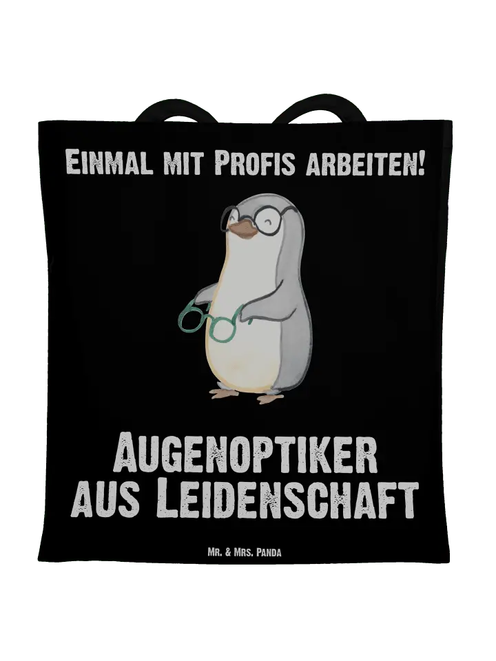 

Сумка для переноски Mr & Mrs Panda Augenoptiker Leidenschaft, черный