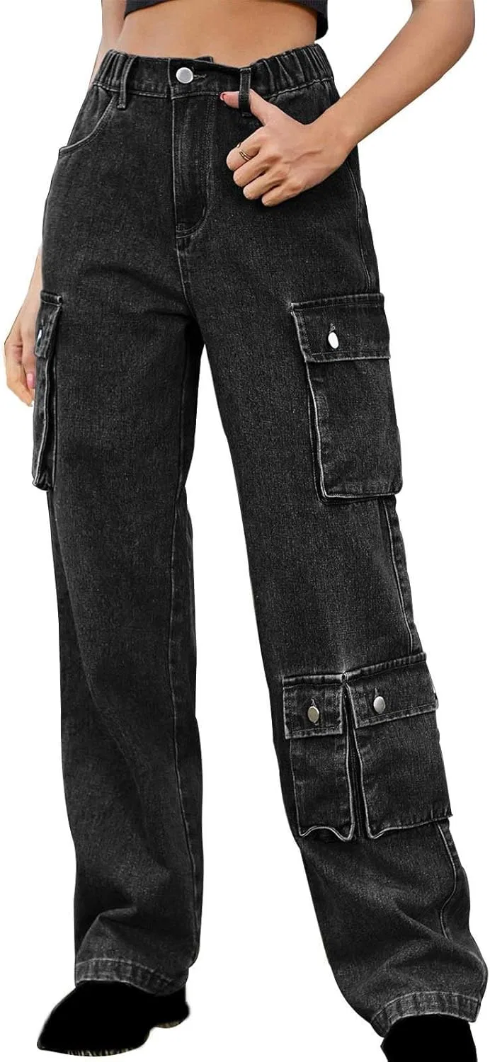 Джинсы cargo, буткат, Dark Gray