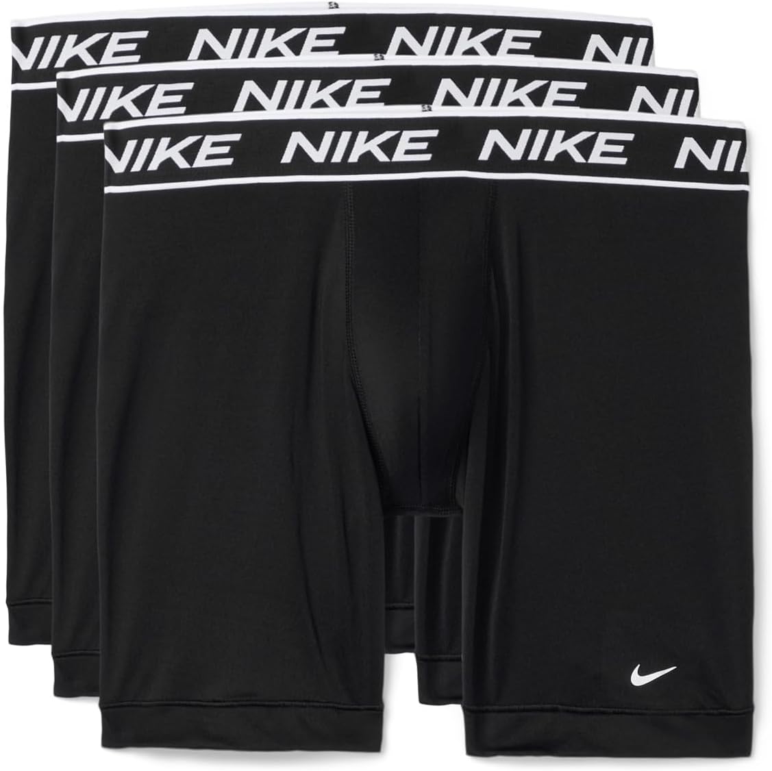 

Мужские трусы-боксеры Micro Long Leg, комплект из 3 шт. Nike, Black/Black/Black