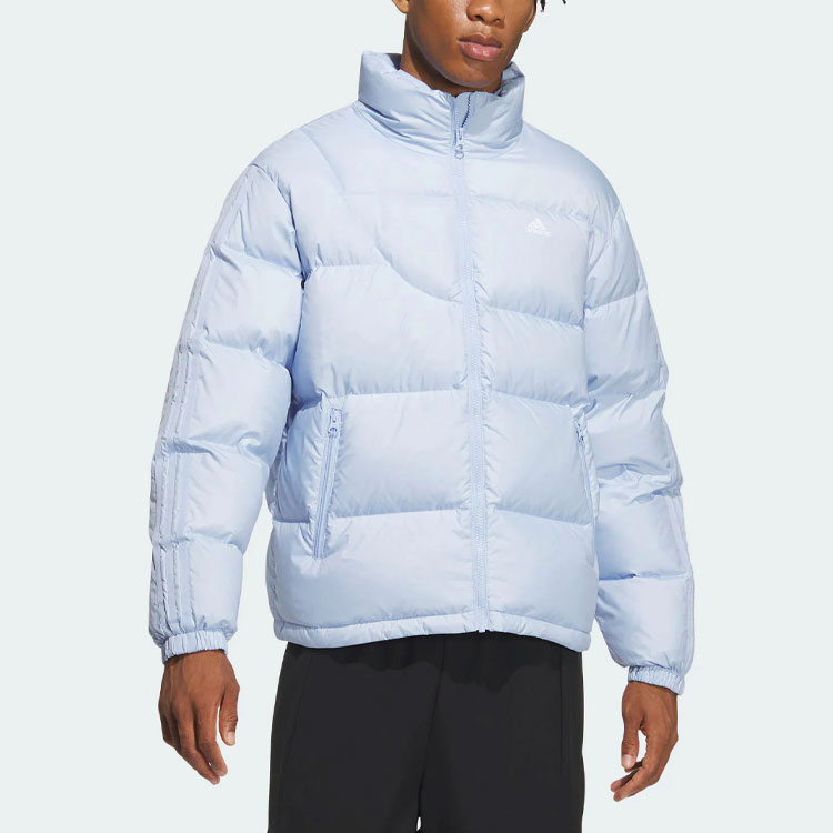 Пуховик Unisex Светло-розовый Голубой Adidas — фото 3