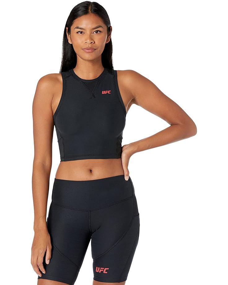 

Топ UFC Sleeveless Crew Neck Cropped, черный