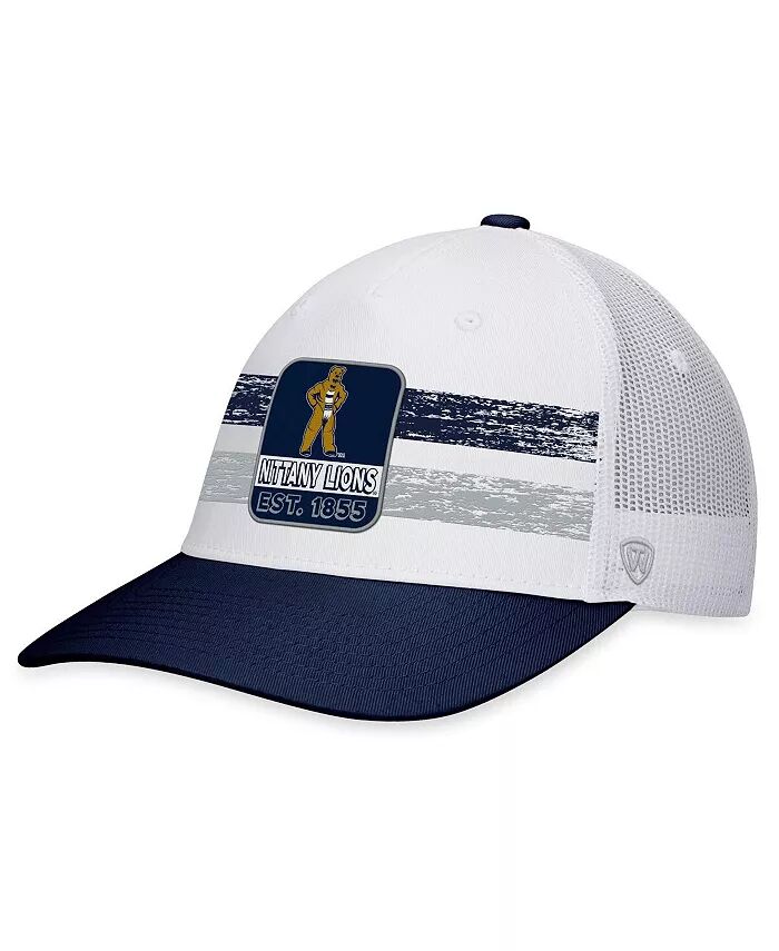 

Мужская белая, темно-синяя бейсболка Penn State Nittany Lions Retro Fade Snapback Top of the World