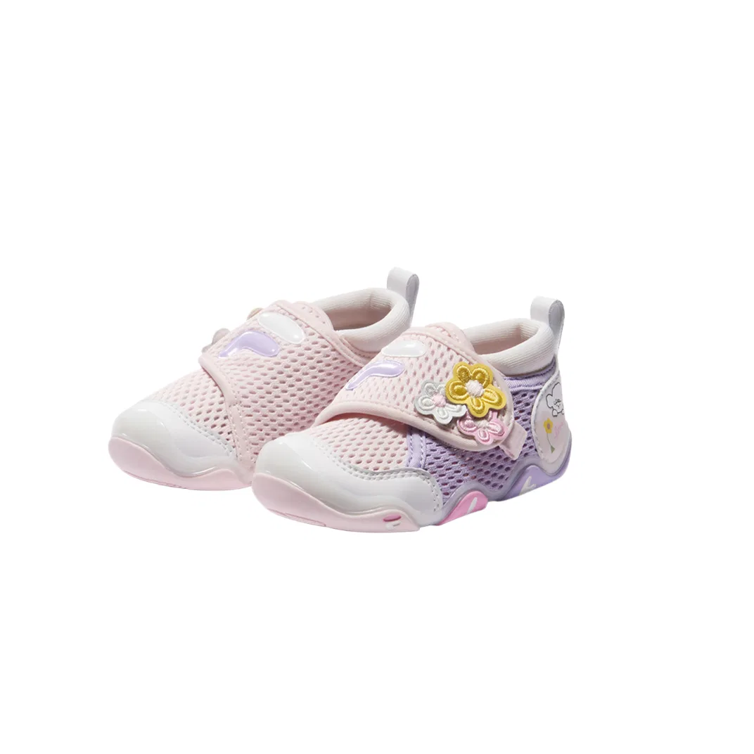 Кроссовки для малышей AMORE из искусственной кожи и текстиля FILA KIDS, Spring Floral Mauve — фото 4