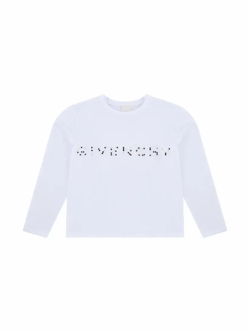 

Хлопковый лонгслив с логотипом Givenchy, белый