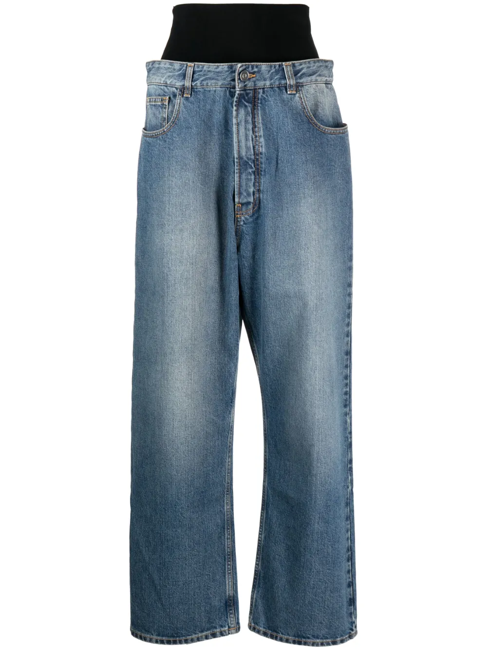 

Прямые джинсы с поясом Alaïa, синий
