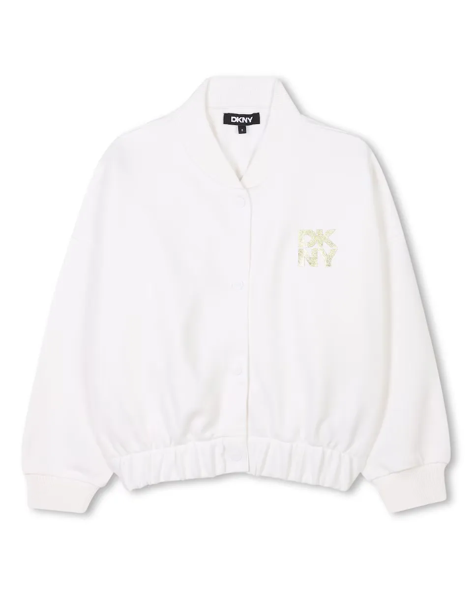 

Хлопковый бомбер DKNY, белый