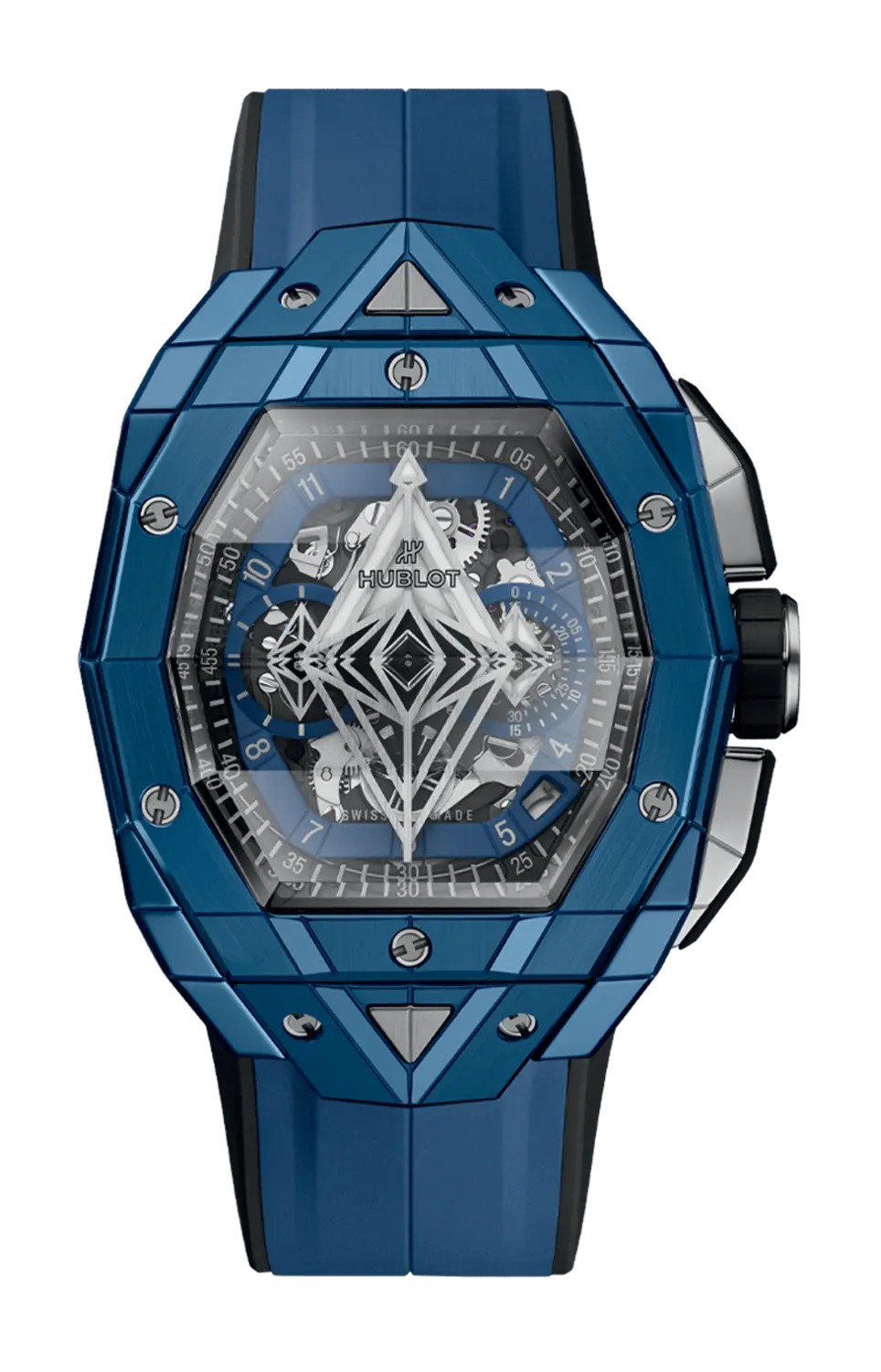 

Часы spirit of big bang sang blue ceramic 42 мм limited edition Hublot