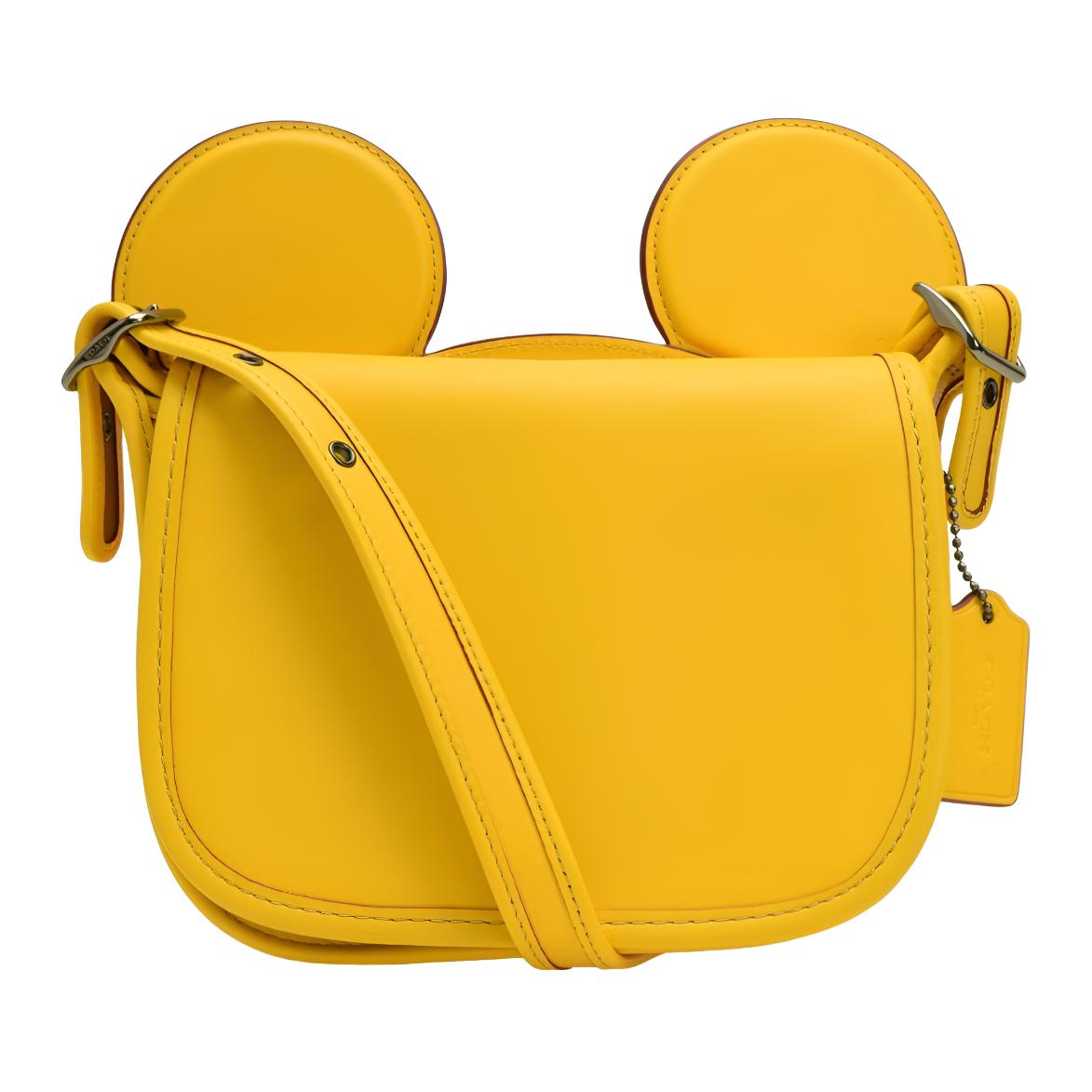 

COACH Disney, Collaboration Кожаная Сумка Через Плечо, Мини Женская Сумка Банан Желтый