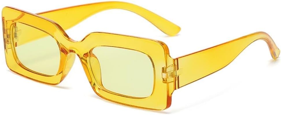 

Солнцезащитные очки с плавным переходом цвета конфет, УФ-защита UV400, мужские и женские, в стиле панк, для занятий спортом на открытом воздухе, бега и езды на велосипеде LXLHWN, Clear Yellow