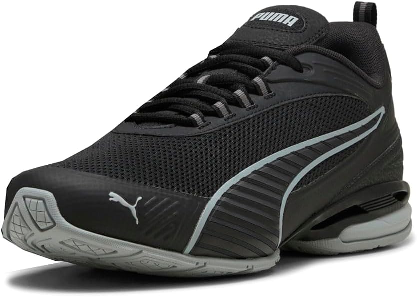 Мужские кроссовки PUMA с магнитной шнуровкой, повседневные - черные — фото 2