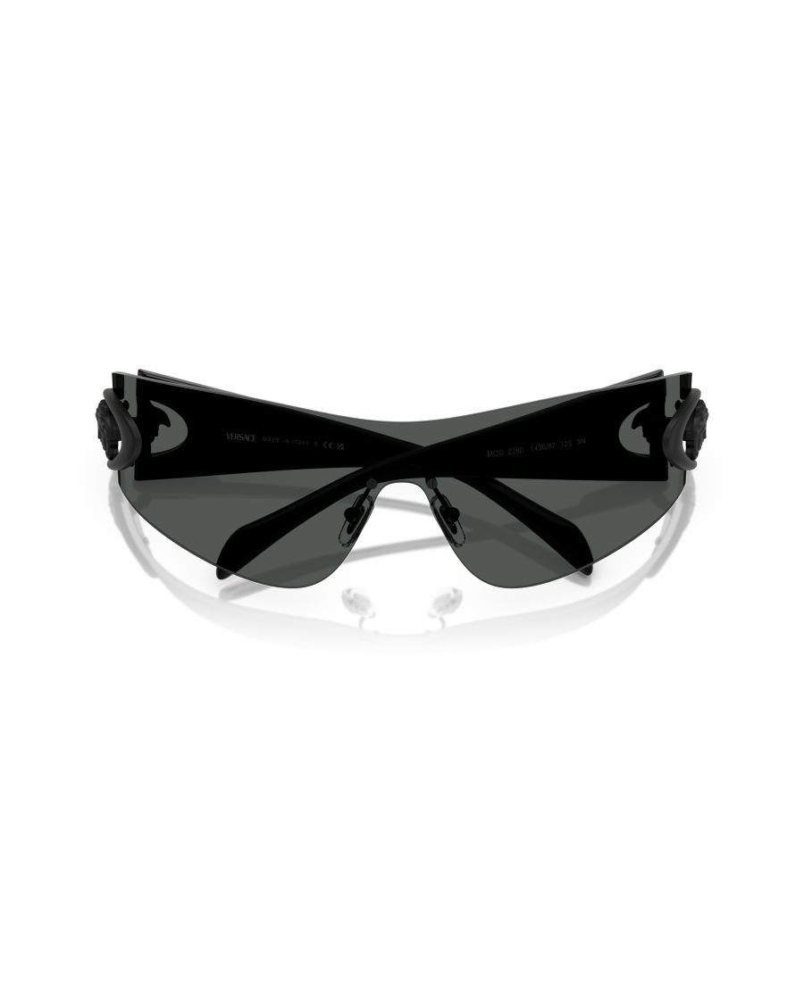 Мужские солнцезащитные очки большого размера, VE2280 Versace, Dark Grey — фото 2