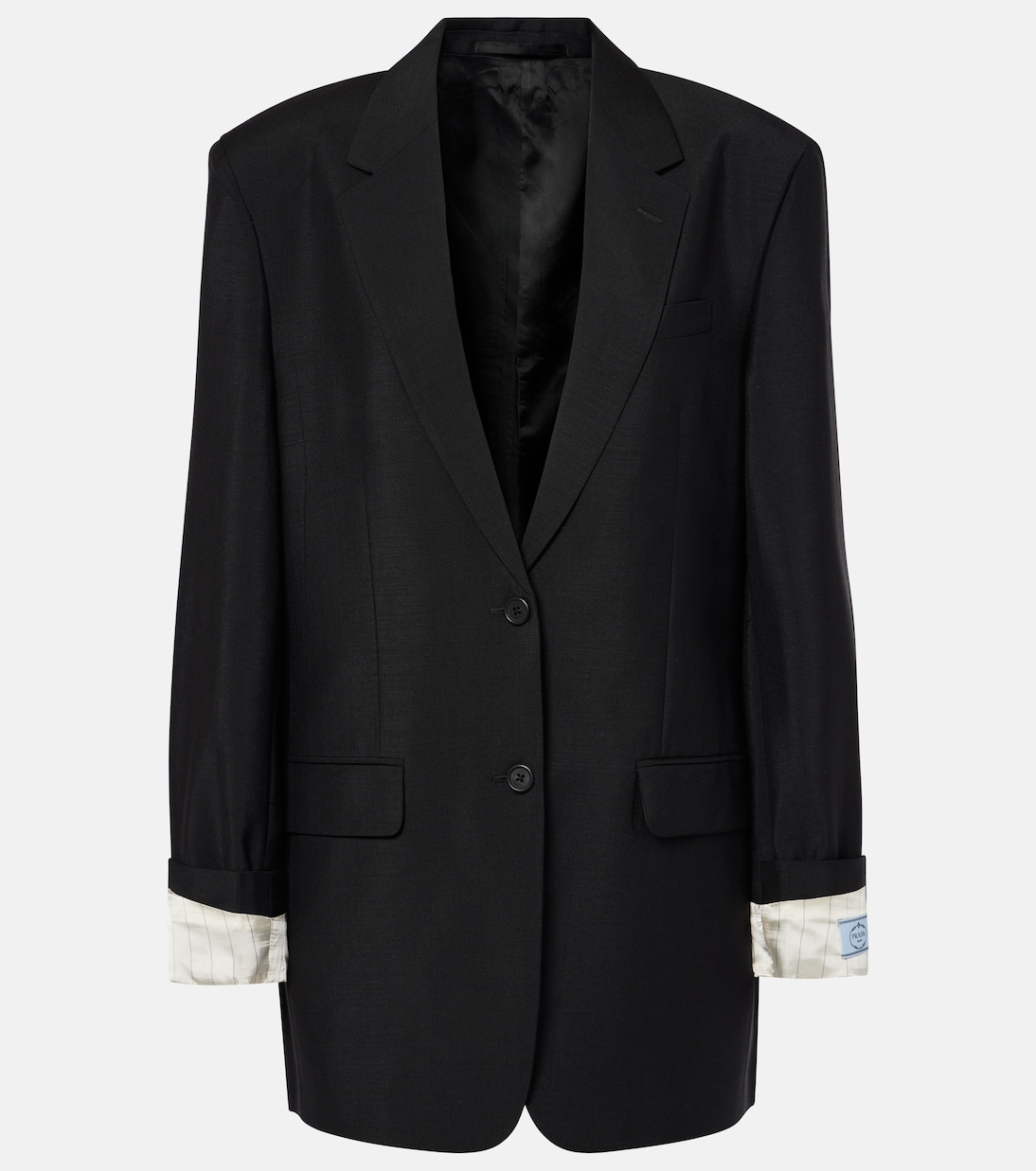 

Блейзер из мохера и шерсти Prada, Nero