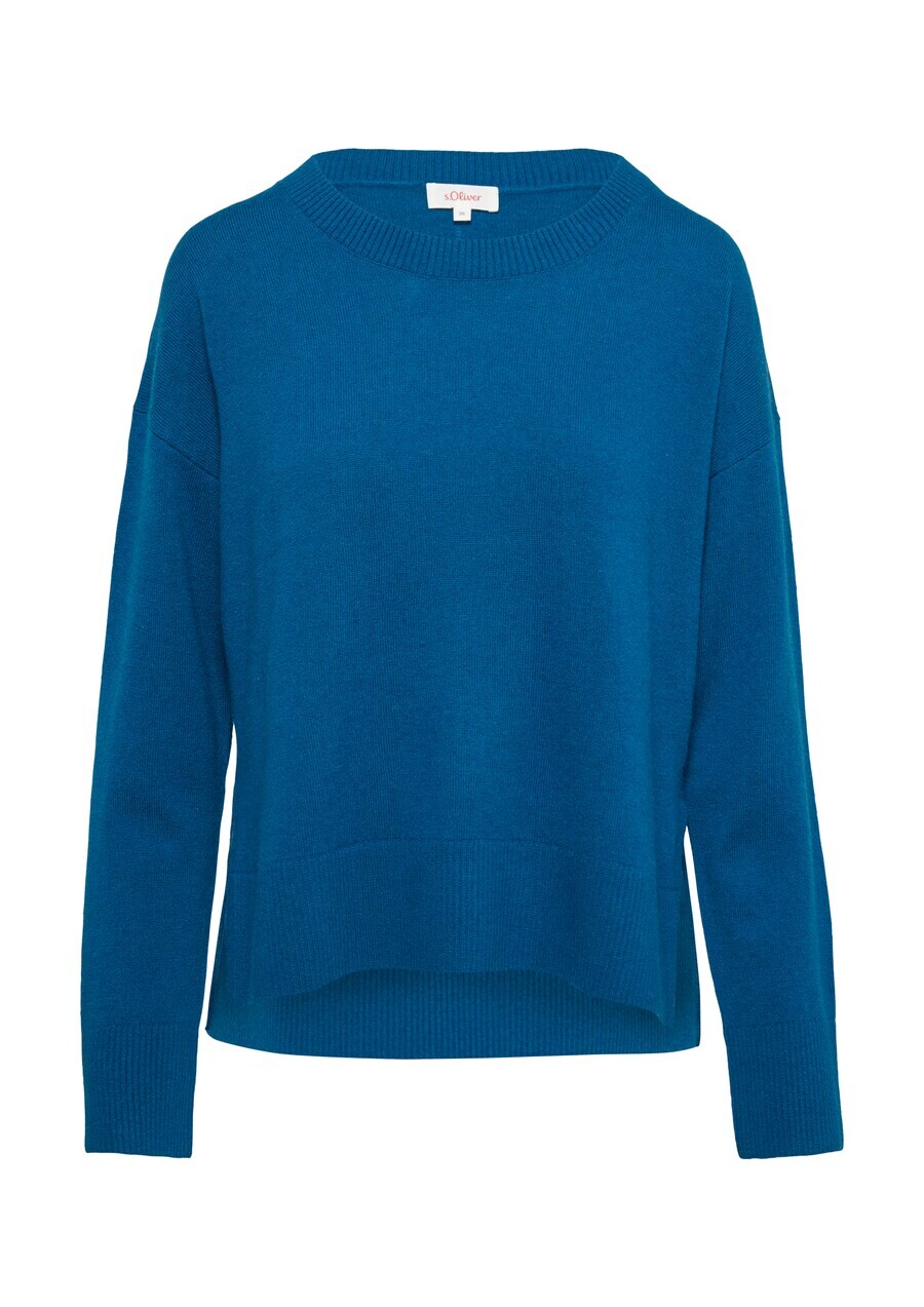 

Базовый свитер s.Oliver Sweater, цвет blue/royal blue
