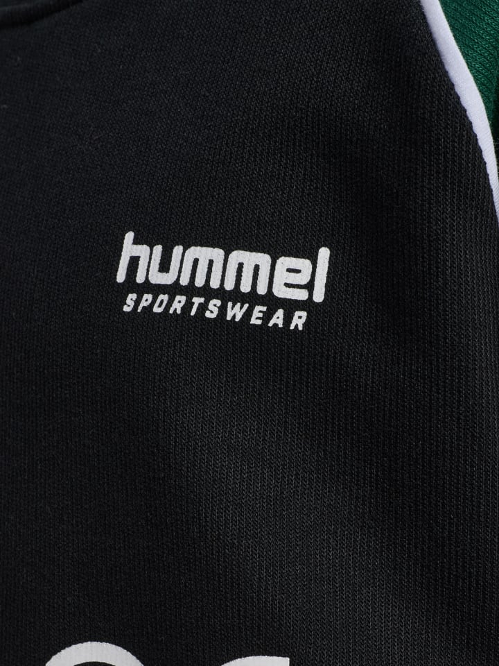 Hummel Детская толстовка Hmljr увеличенного размера, темно-зеленого цвета — фото 3