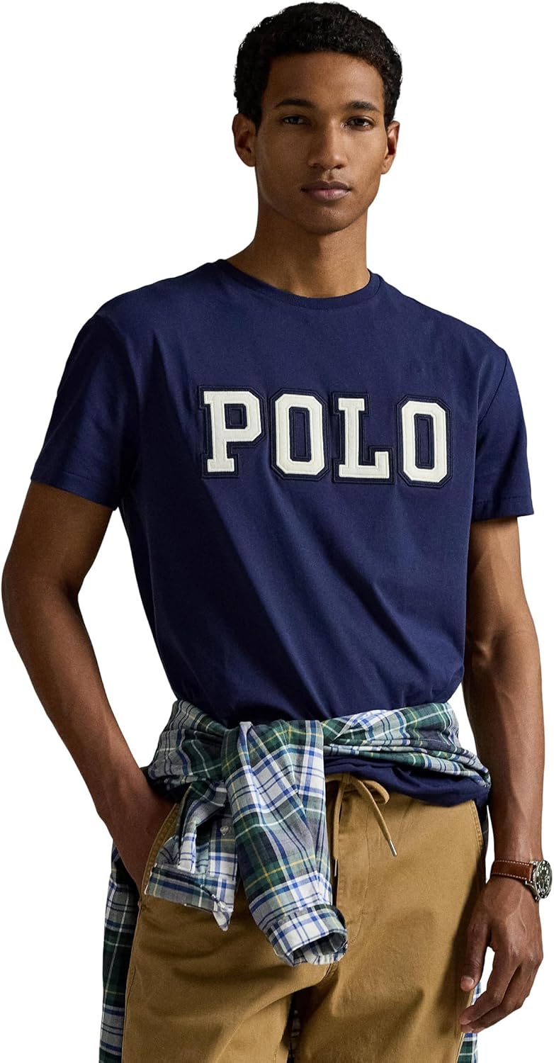 

Мужская футболка POLO RALPH LAUREN Classic Fit с логотипом, Newport Navy, Синий, Мужская футболка POLO RALPH LAUREN Classic Fit с логотипом, Newport Navy