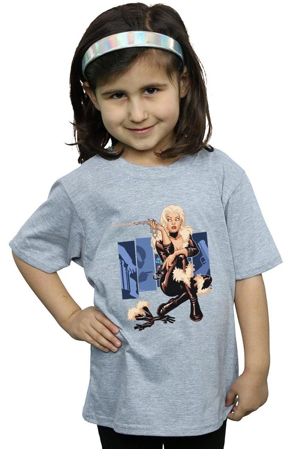 

Хлопковая футболка Black Cat Cover Marvel, серый