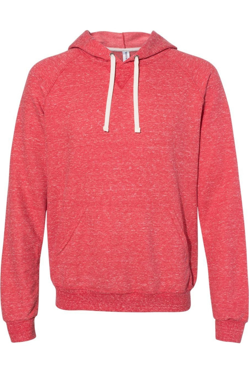 

Толстовка с капюшоном JERZEES Snow Heather French Terry Raglan, красный
