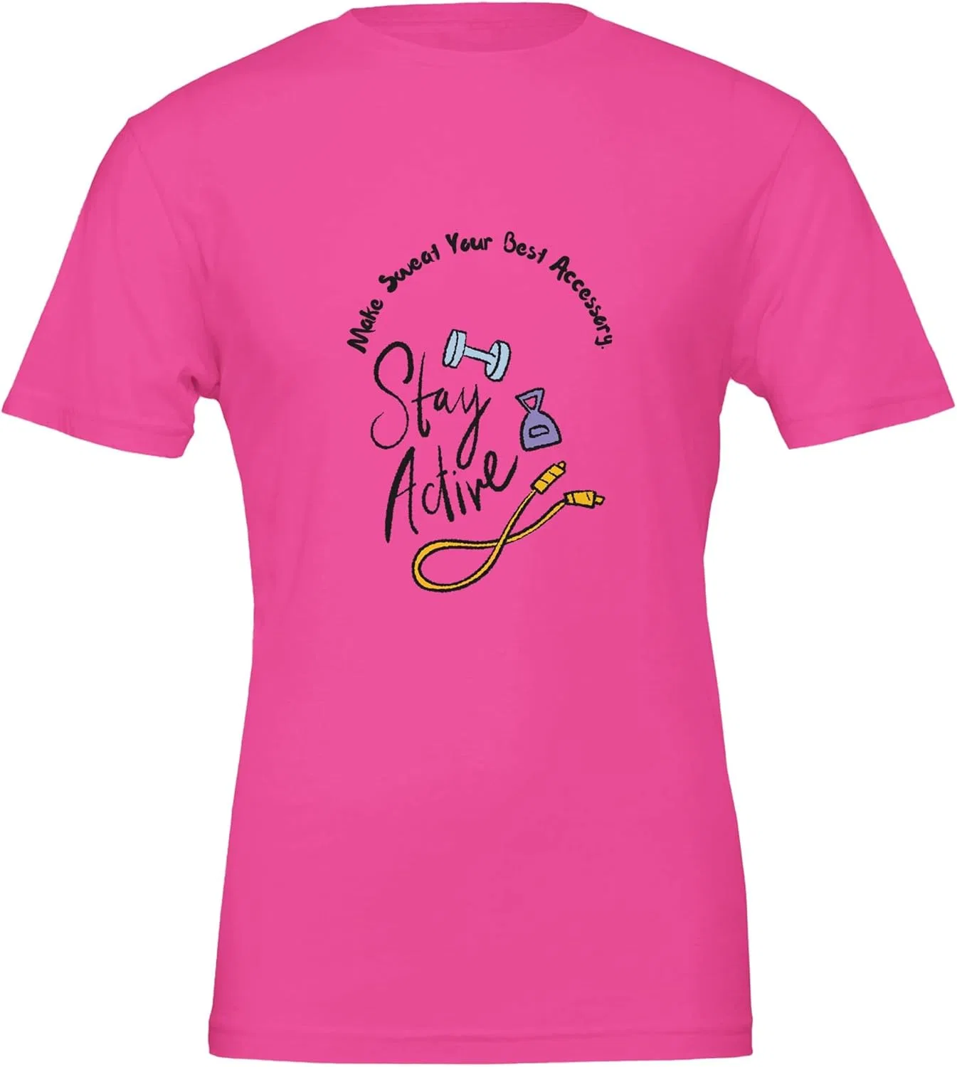 Футболка с круглым вырезом, мотивационная, спортивная, Charity Pink