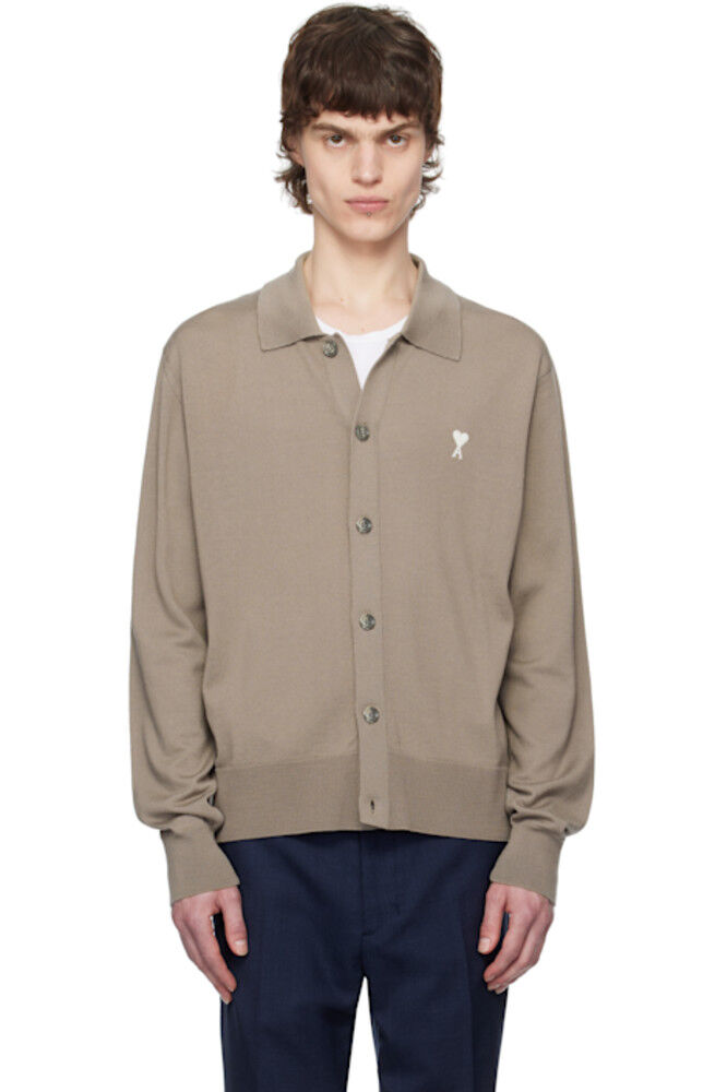 

Кардиган Ami de Coeur Taupe AMI Paris