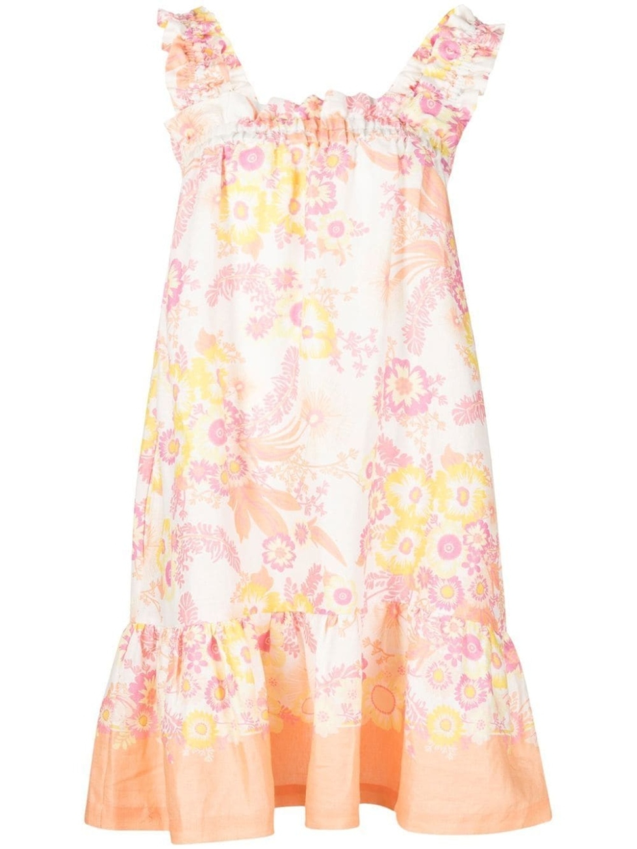 

Ephemera floral-print smock dress, оранжевый