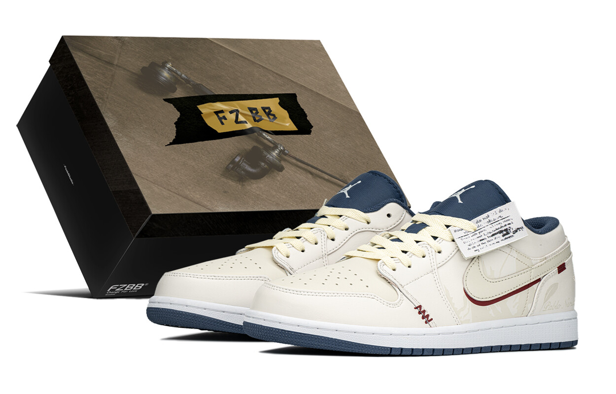 

Баскетбольные кроссовки Air 1 Vintage Men Low-top бежевый/красный Jordan