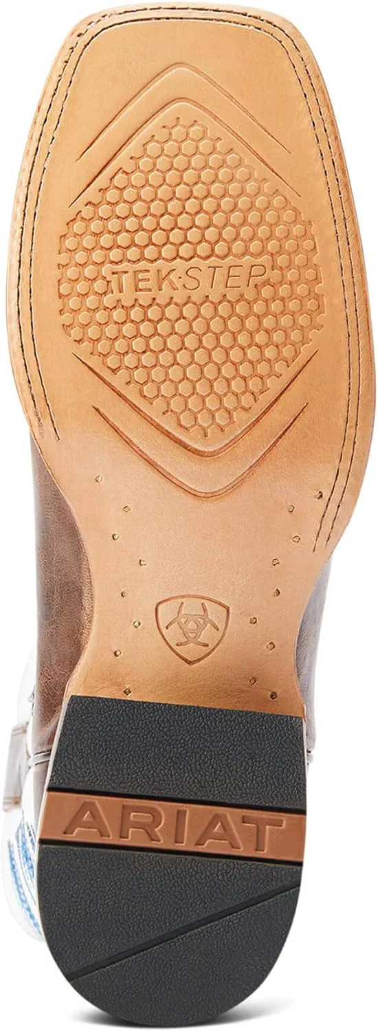 

Мужские западные сапоги Ariat Hybrid Roughstock с квадратным носком, коричневый/кремовый