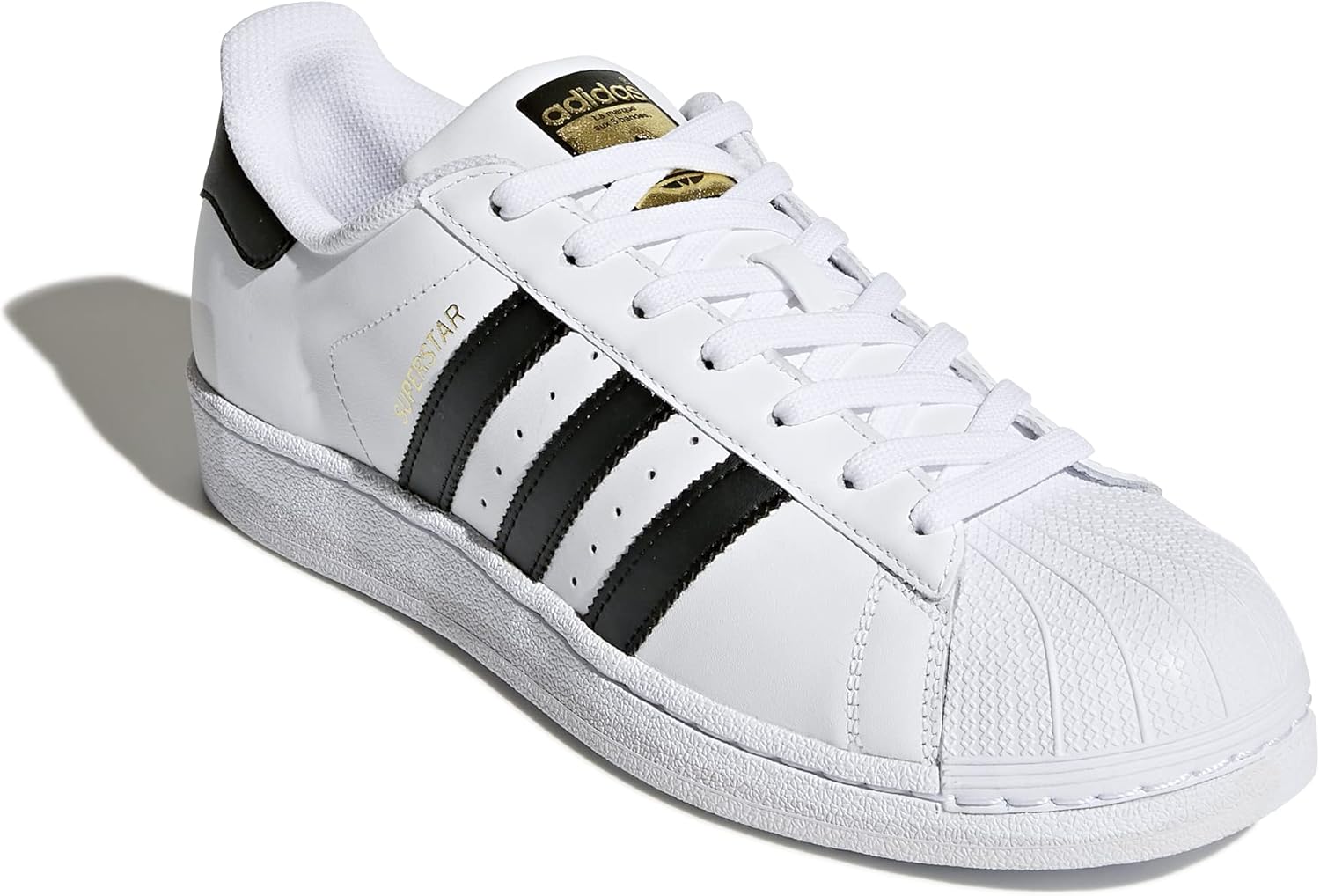 Кроссовки adidas Superstar для детей и взрослых, белый/черный — фото 4