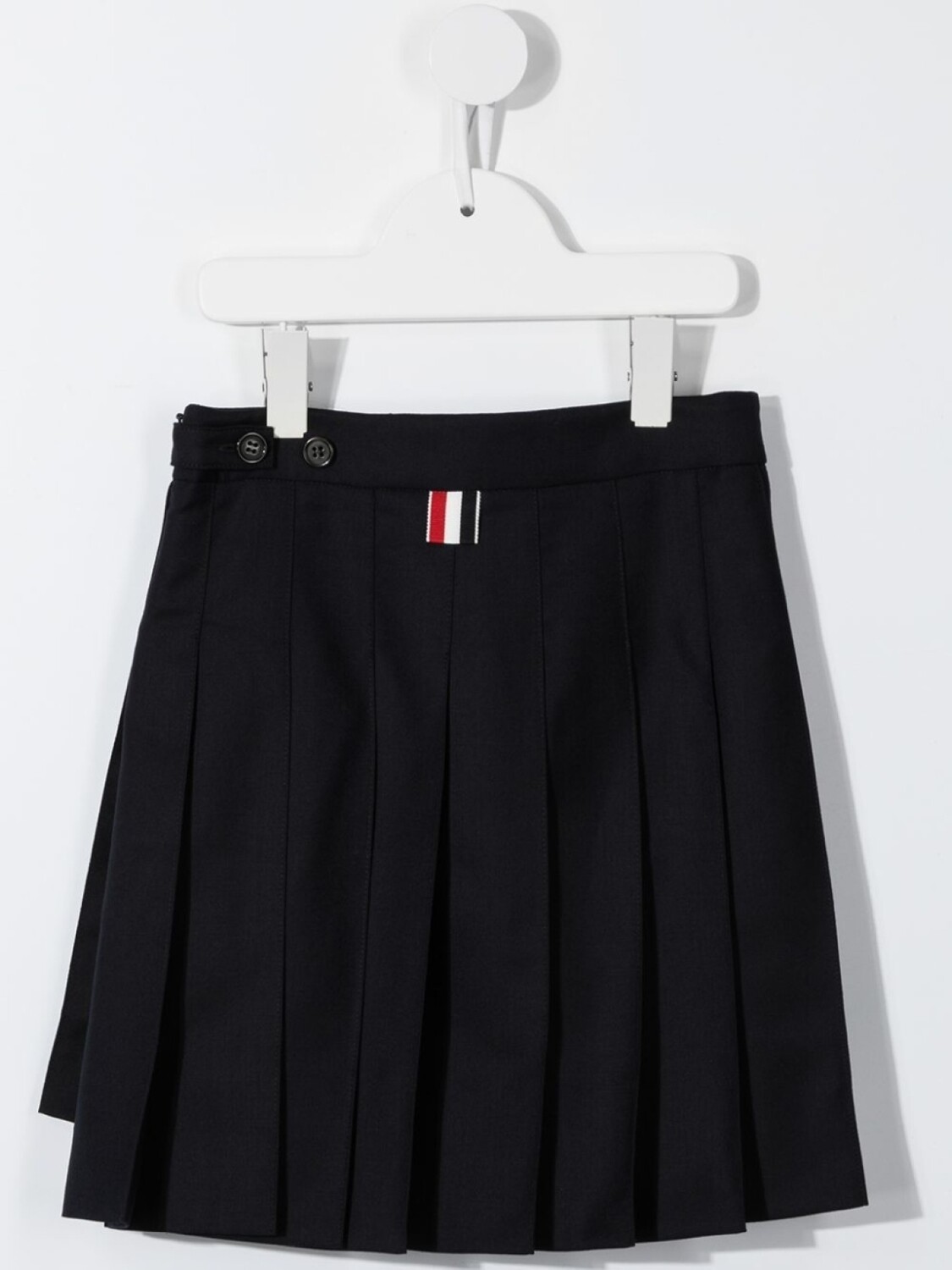 Thom Browne плиссированная юбка мини Super 120s, синий — фото 2