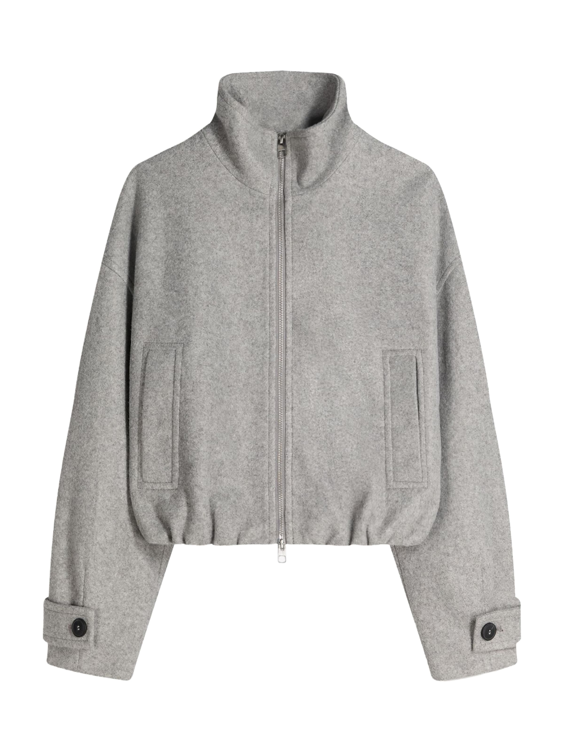 

Bershka Куртка межсезонная 'CAZADORA' в крапчатом сером цвете