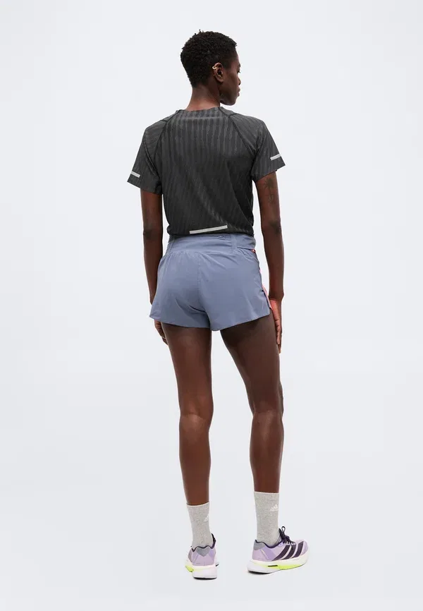 Шорты спортивные Adidas Performance Adizero gel, оникс/солар турбо — фото 3