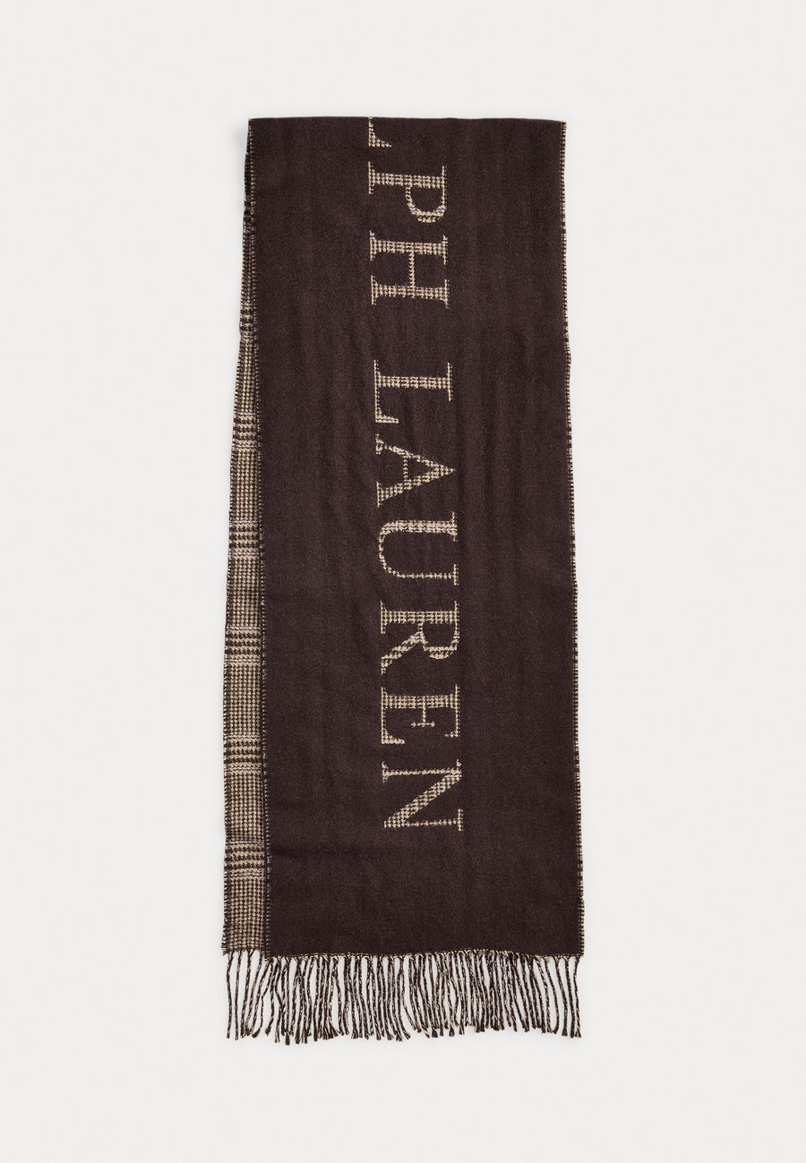 

Шарф Lauren Ralph Lauren REVERSIBLE LOGO JACQUARD SCARF, Circuit Brown/Brown