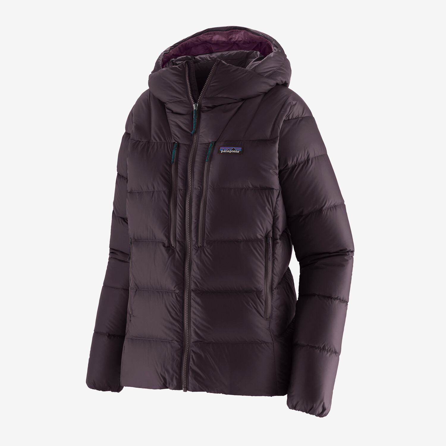 

Женская пуховая толстовка Fitz Roy Patagonia, цвет Obsidian Plum