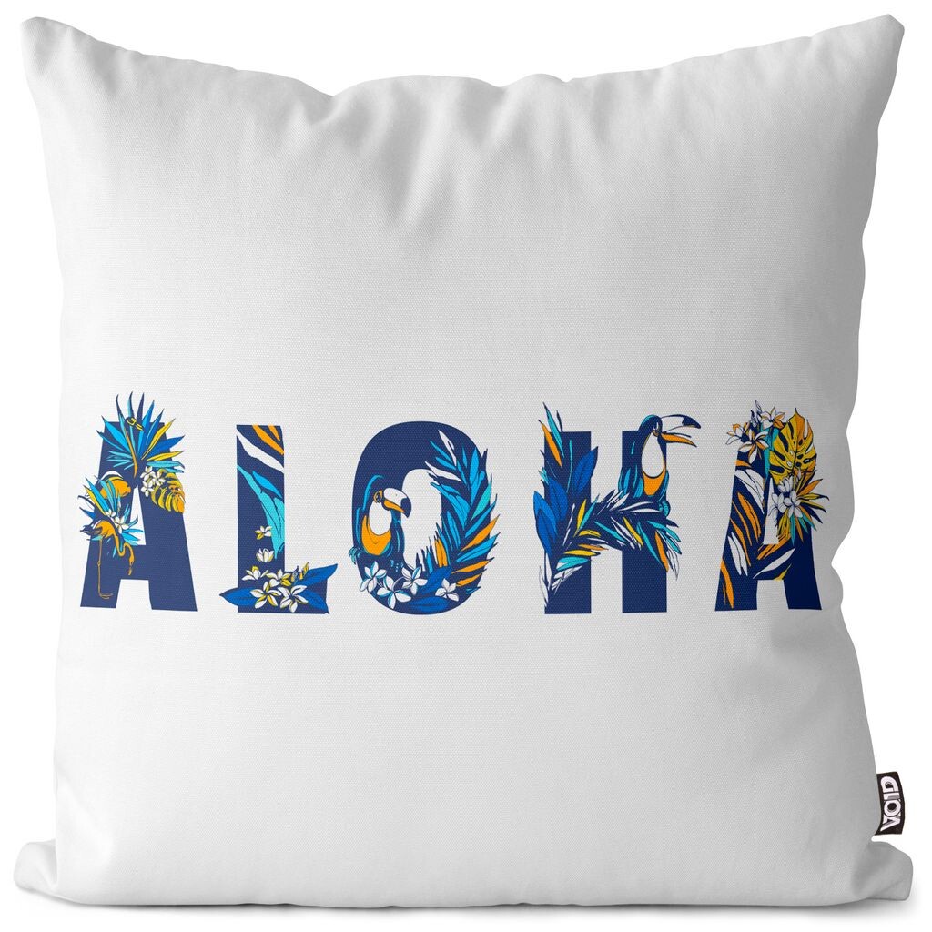 

Чехол на подушку VOID Aloha Hawaii Caribbean с надписями, чехол для подушки из полиэстера, водонепроницаемый, для улицы и дома, размер подушки: 60 x 60 см