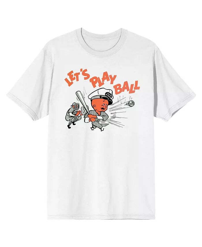 

Мужская белая футболка с винтажной рекламой Dr Pepper Let's Play Ball - 3XL Yoo-hoo, белый